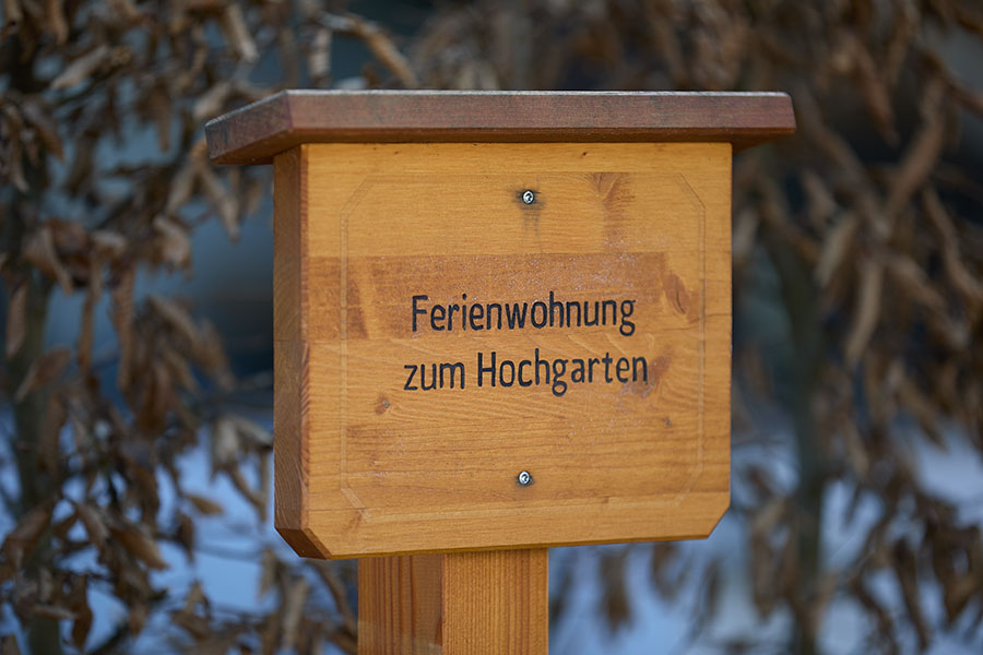 Parkplatz für Ferienwohnung zum Hochgarten